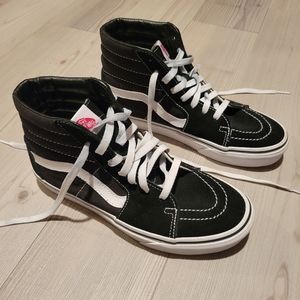 Vans Sk8-Hi Canvas Black & White Shoes